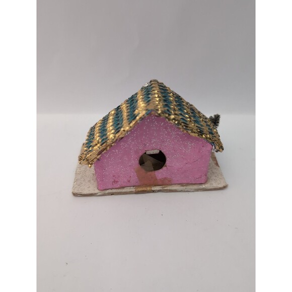 Vintage Putz Japan Christmas Village Houses Large Church Set of 4 - Picture 12 of 16